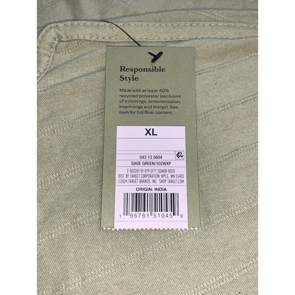 Goodfellow & Co Mens Sage Green Short Sleeve Crewneck T-Shirt Size XL - Picture 9 of 9